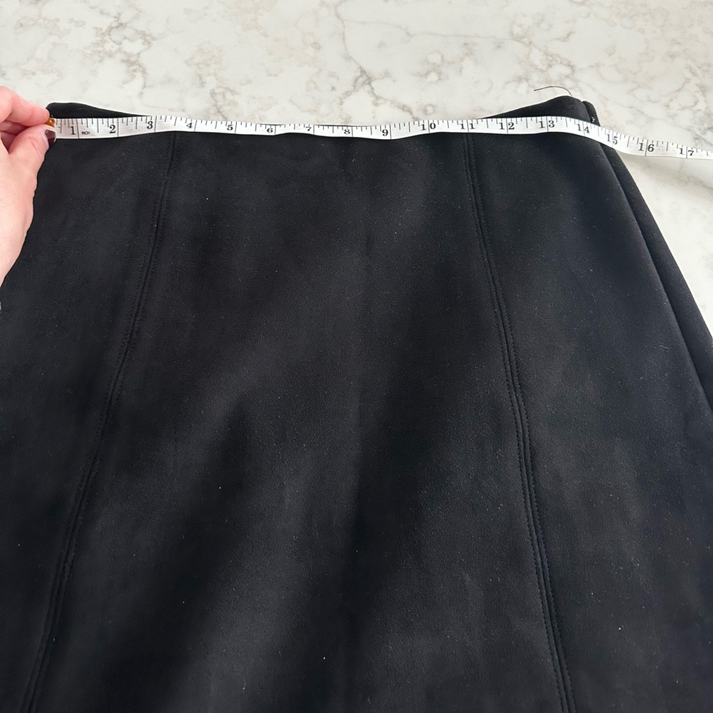 Babaton Black Suede Skirt - Picture 7 of 8